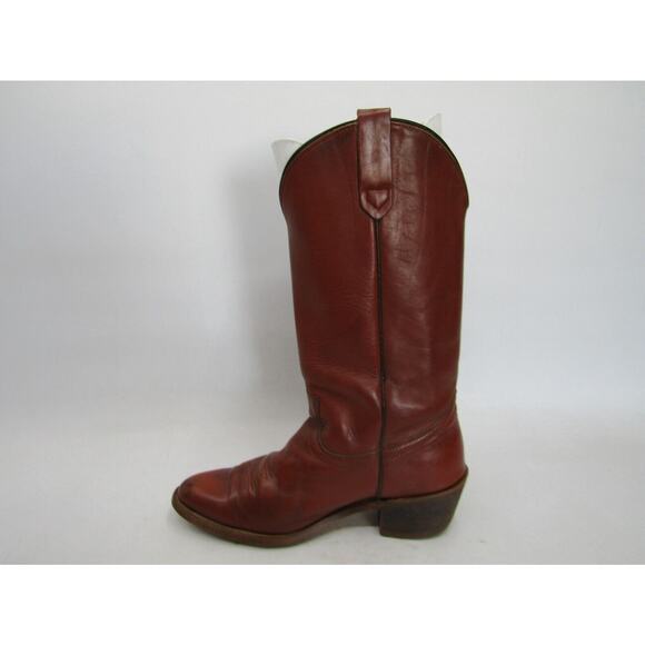 Frye Mens Size 9 D Brown Leather Western Cowboy Boots main image 7